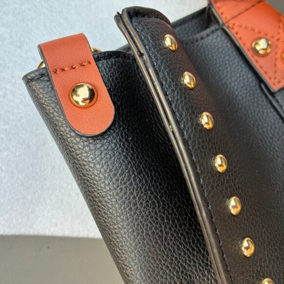 Mia K. Collection Black Vegan Handbag Wallet NEW - Picture 12 of 16